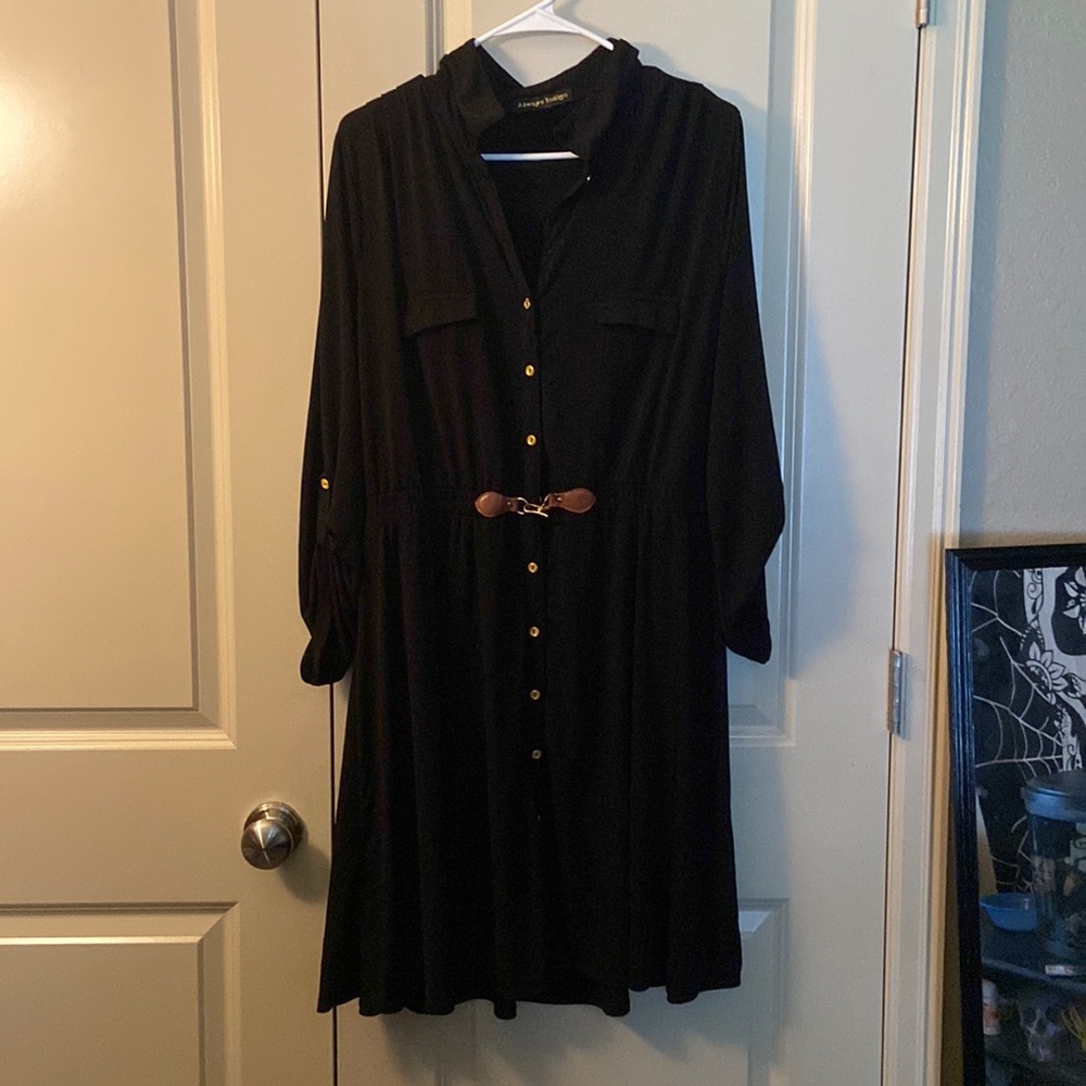 Casual Black Dress